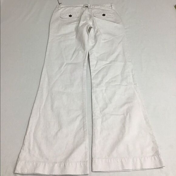 New White Low Rise Bell Bottom Jeans Flare Legs Size 28 - Picture 10 of 12